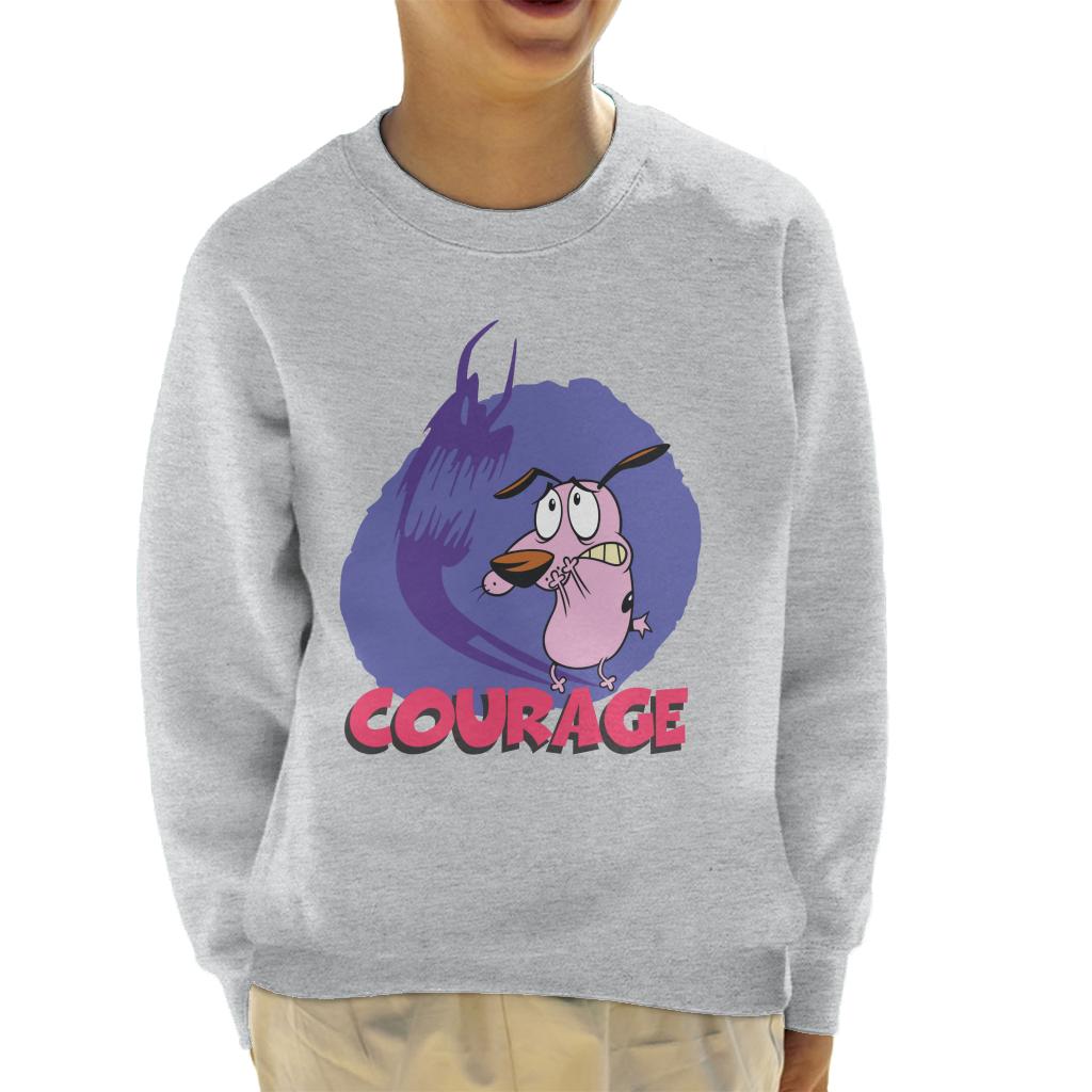 Courage The Cowardly Dog Halloween Scary Shadow Kid's Sweatshirt-ALL + EVERY