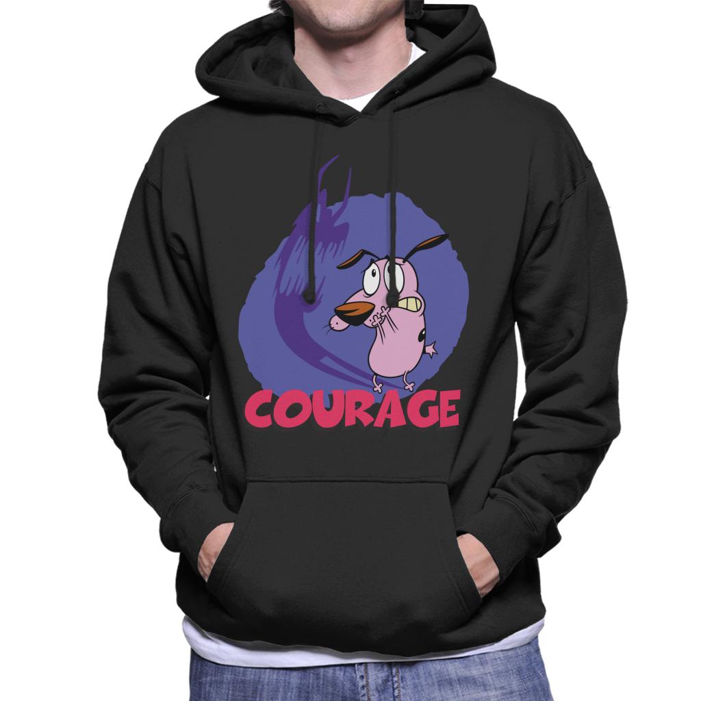 Courage The Cowardly Dog Halloween Scary Shadow Men's Hooded Sweatshirt-ALL + EVERY