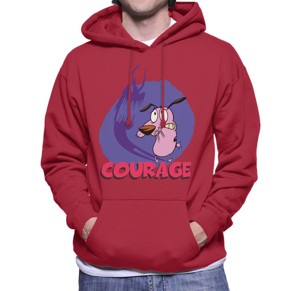 Courage The Cowardly Dog Halloween Scary Shadow Men's Hooded Sweatshirt-ALL + EVERY