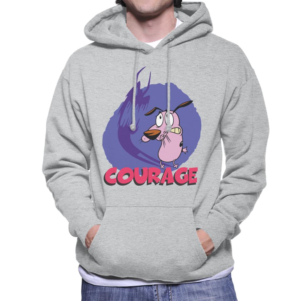 Courage The Cowardly Dog Halloween Scary Shadow Men's Hooded Sweatshirt-ALL + EVERY