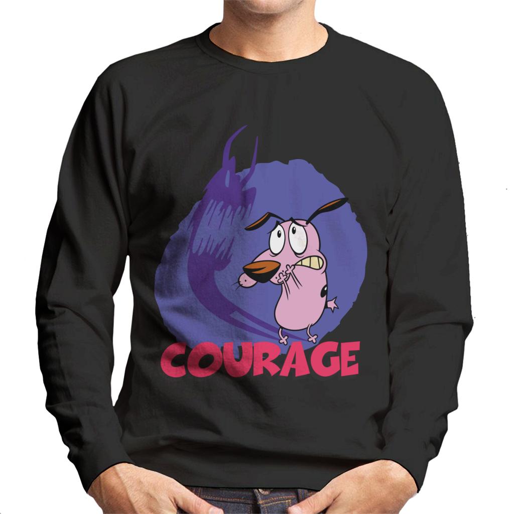 Courage The Cowardly Dog Halloween Scary Shadow Men's Sweatshirt-ALL + EVERY