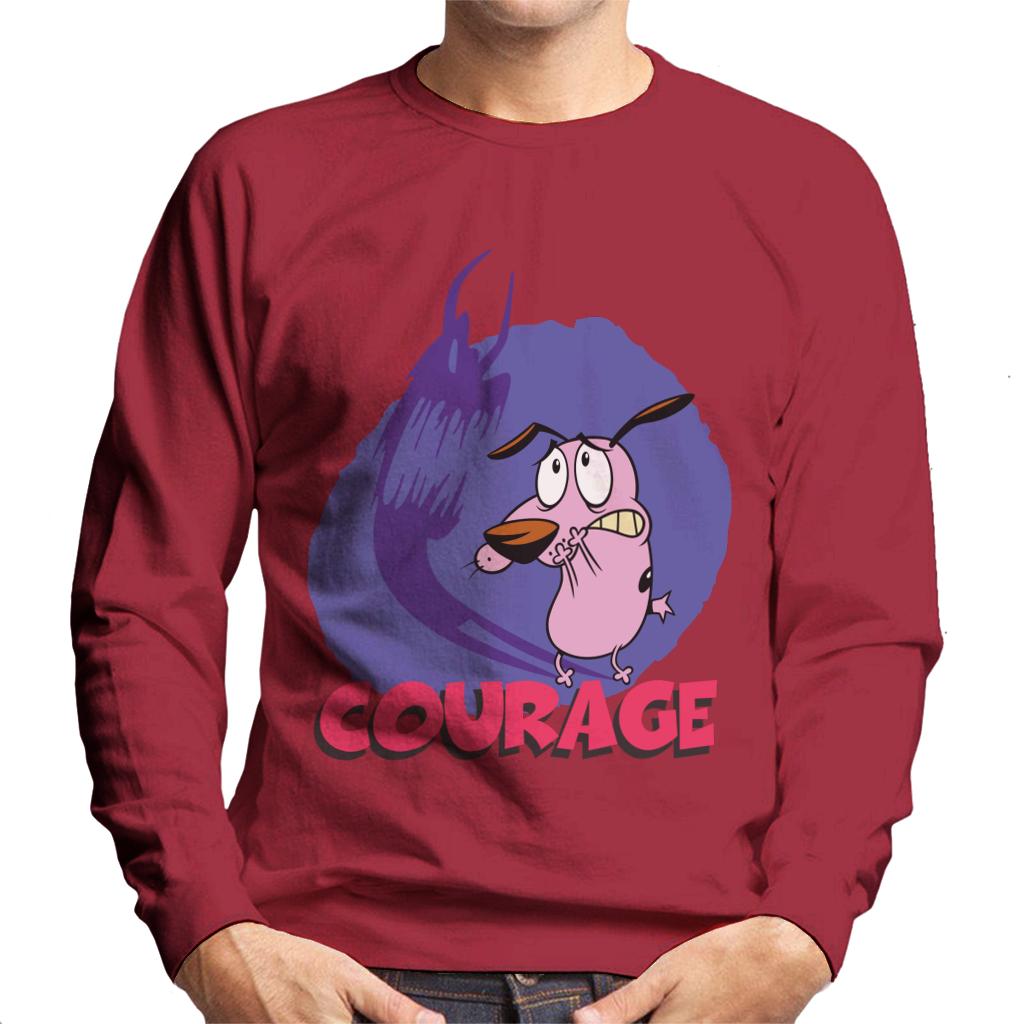 Courage The Cowardly Dog Halloween Scary Shadow Men's Sweatshirt-ALL + EVERY