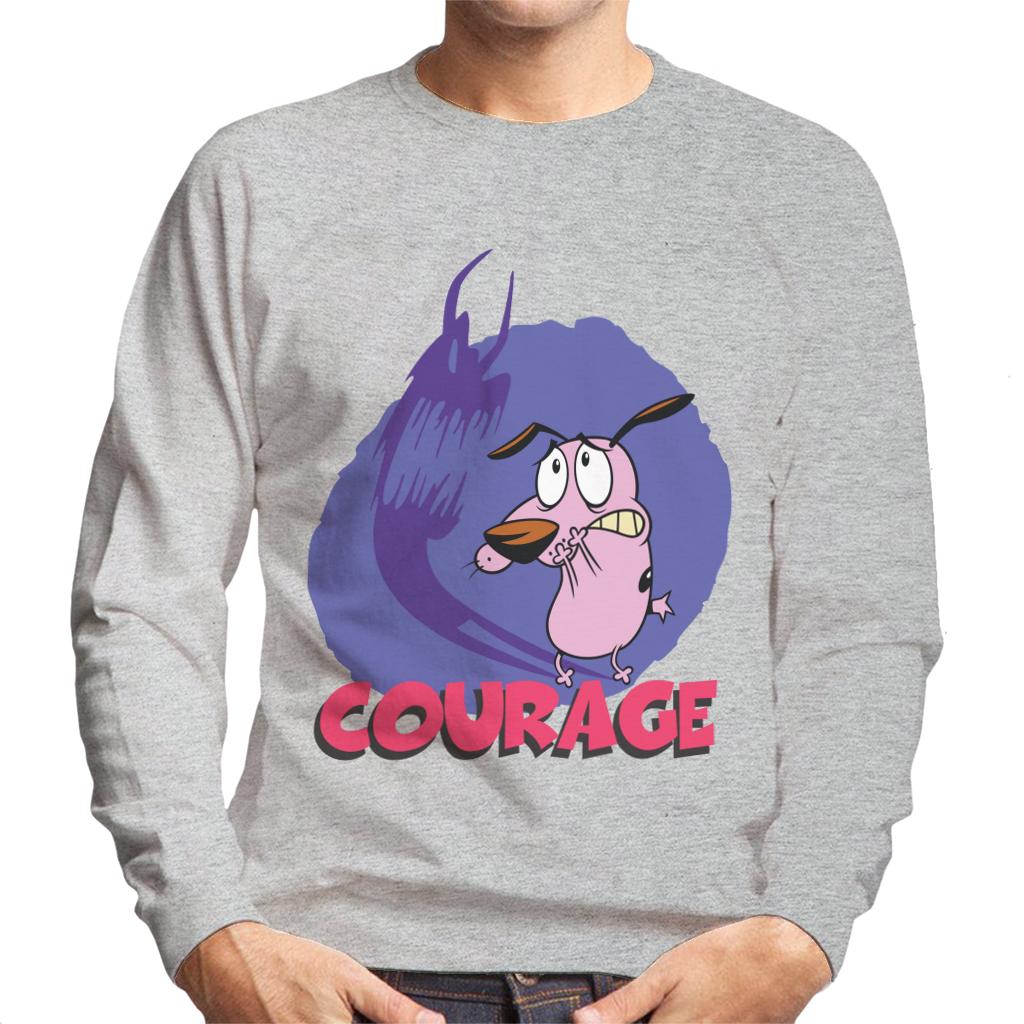 Courage The Cowardly Dog Halloween Scary Shadow Men's Sweatshirt-ALL + EVERY