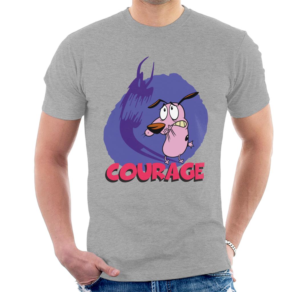 Courage The Cowardly Dog Halloween Scary Shadow Men's T-Shirt-ALL + EVERY