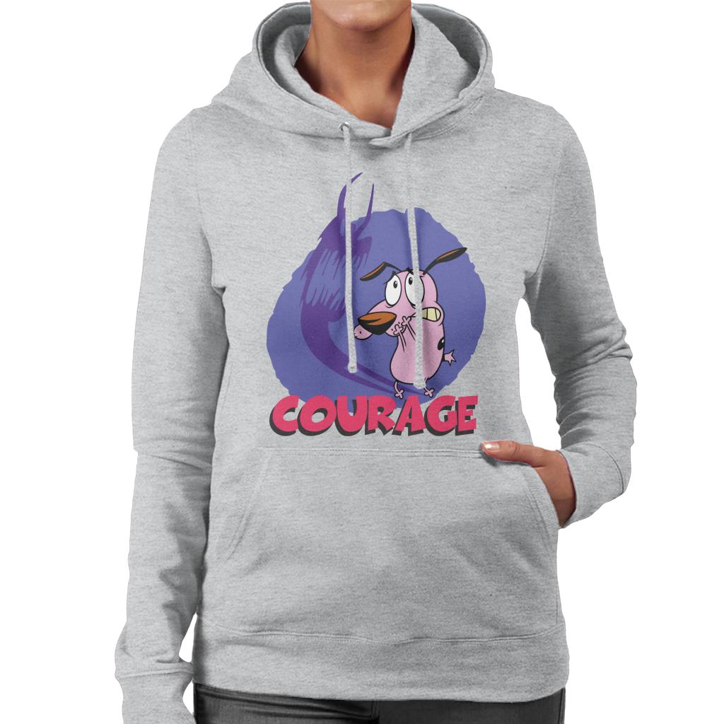 Courage The Cowardly Dog Halloween Scary Shadow Women's Hooded Sweatshirt-ALL + EVERY