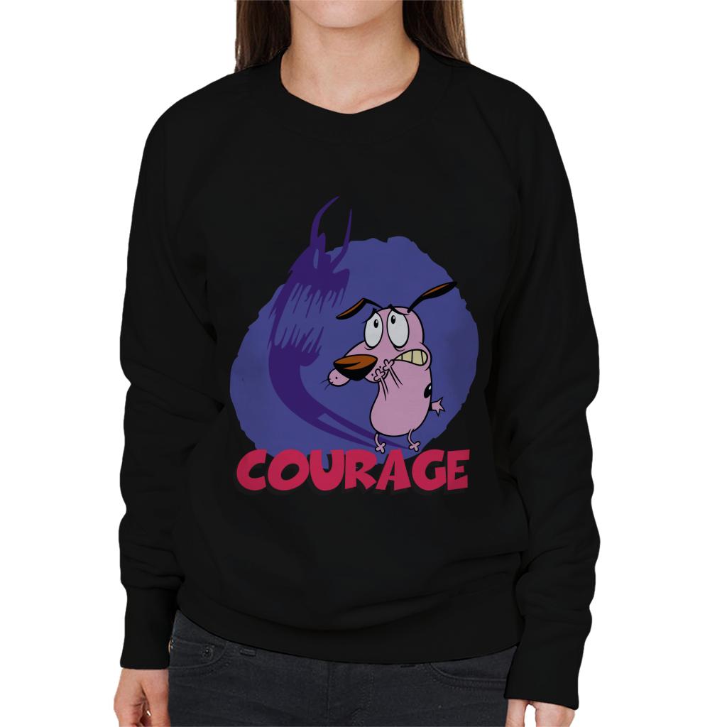 Courage The Cowardly Dog Halloween Scary Shadow Women's Sweatshirt-ALL + EVERY