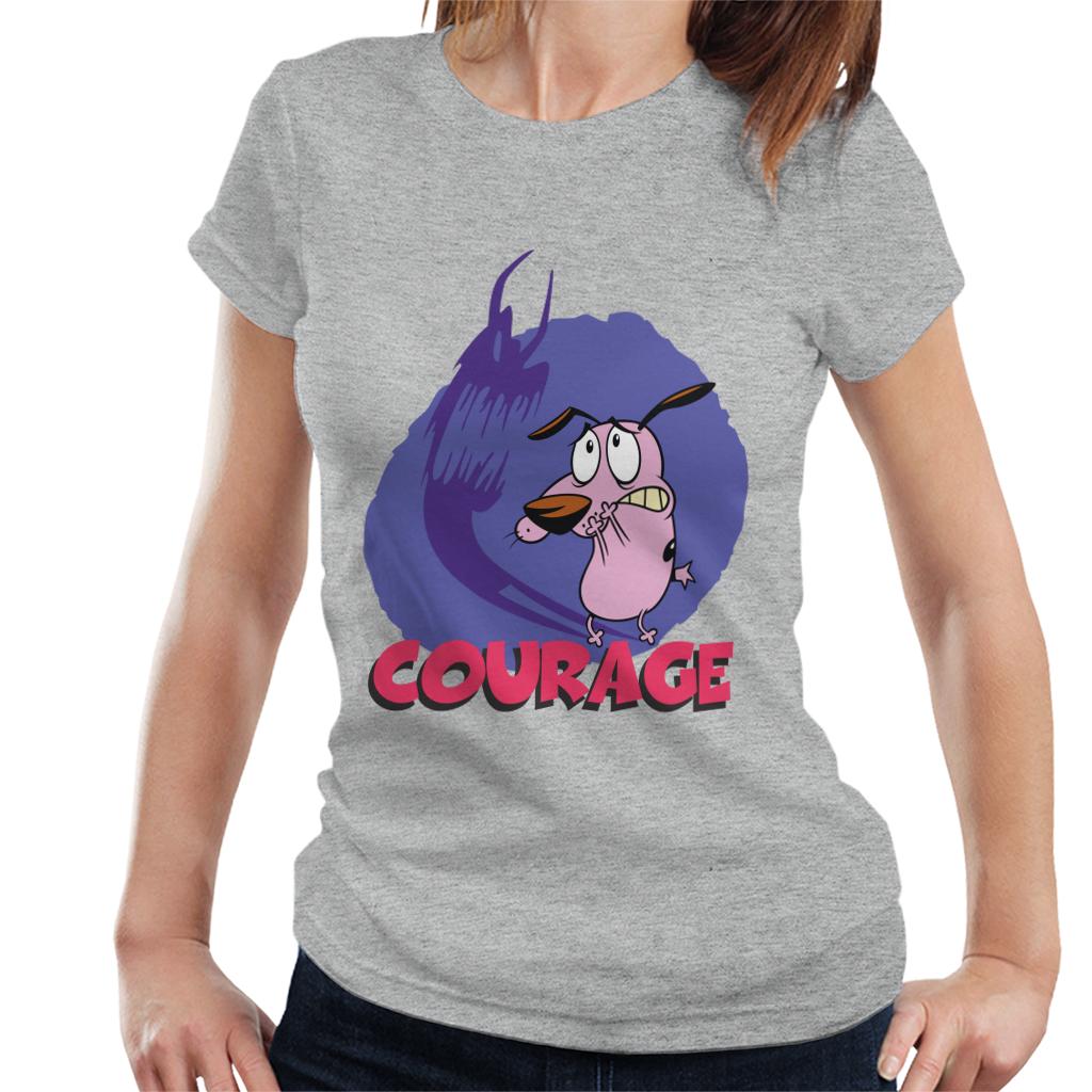 Courage The Cowardly Dog Halloween Scary Shadow Women's T-Shirt-ALL + EVERY