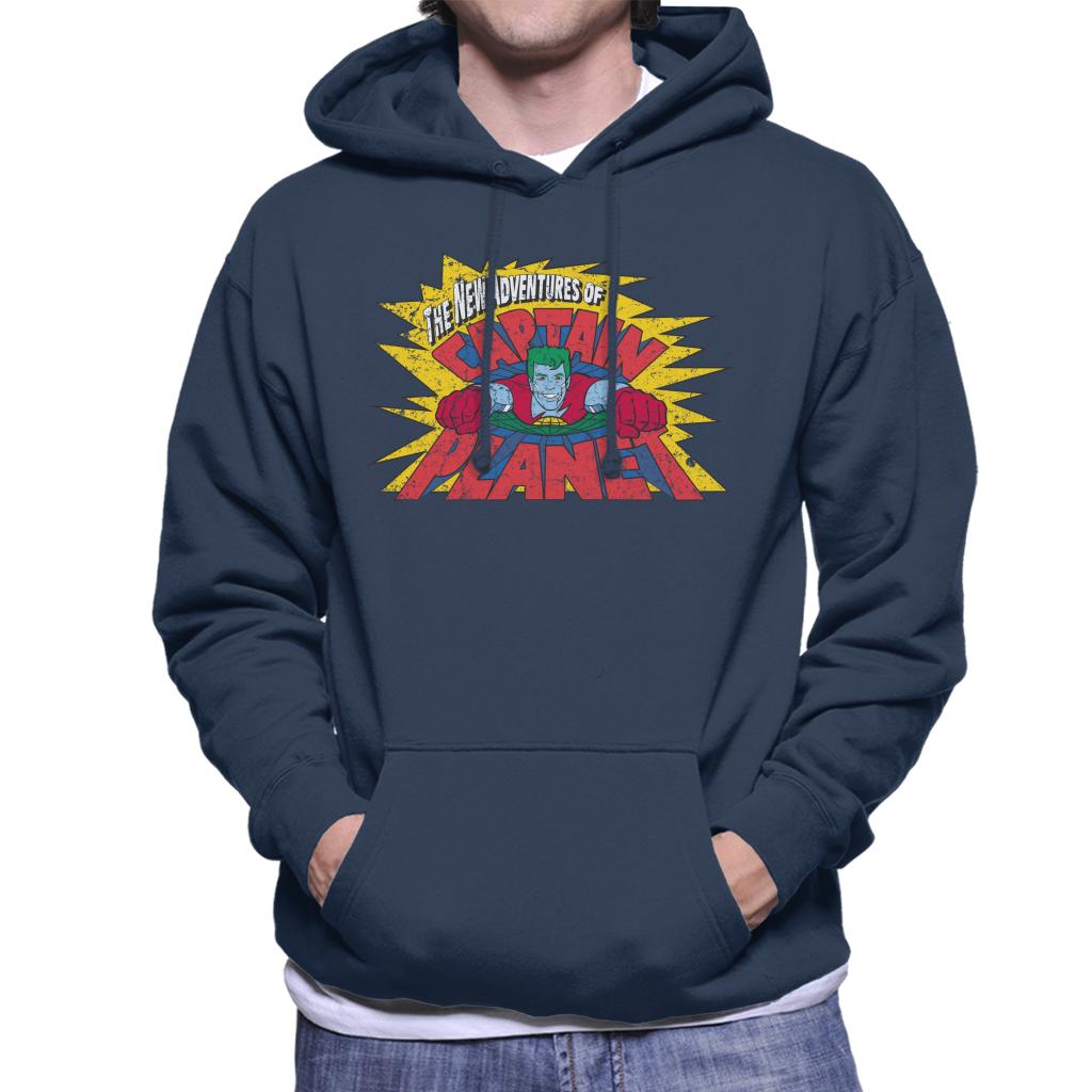 Captain Planet The New Adventures Logo Men's Hooded Sweatshirt-ALL + EVERY