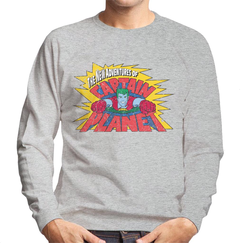 Captain Planet The New Adventures Logo Men's Sweatshirt-ALL + EVERY