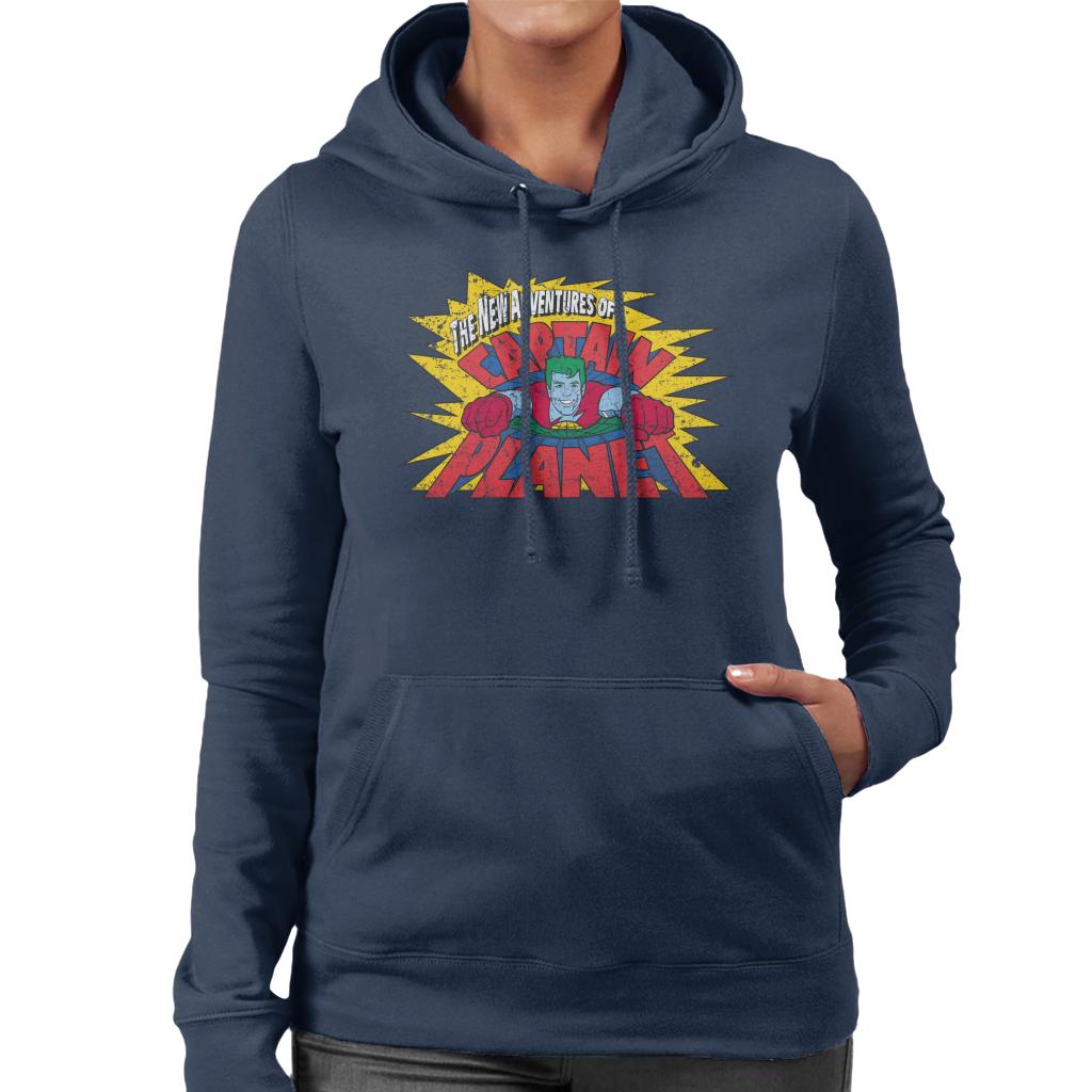 Captain Planet The New Adventures Logo Women's Hooded Sweatshirt-ALL + EVERY