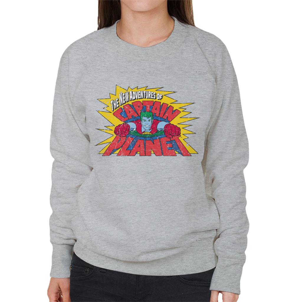 Captain Planet The New Adventures Logo Women's Sweatshirt-ALL + EVERY