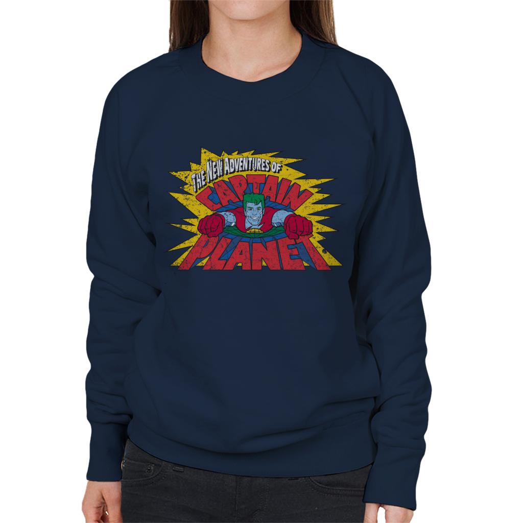 Captain Planet The New Adventures Logo Women's Sweatshirt-ALL + EVERY