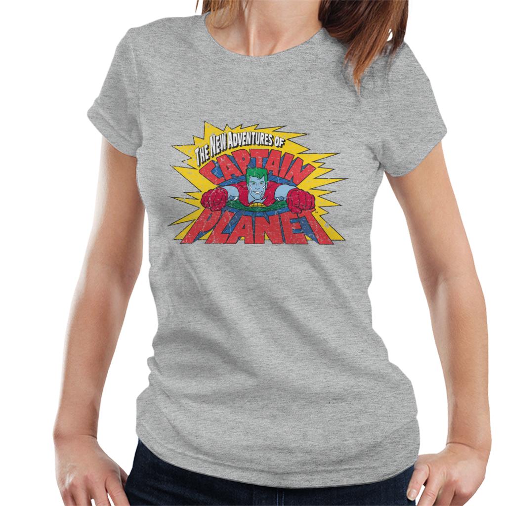 Captain Planet The New Adventures Logo Women's T-Shirt-ALL + EVERY