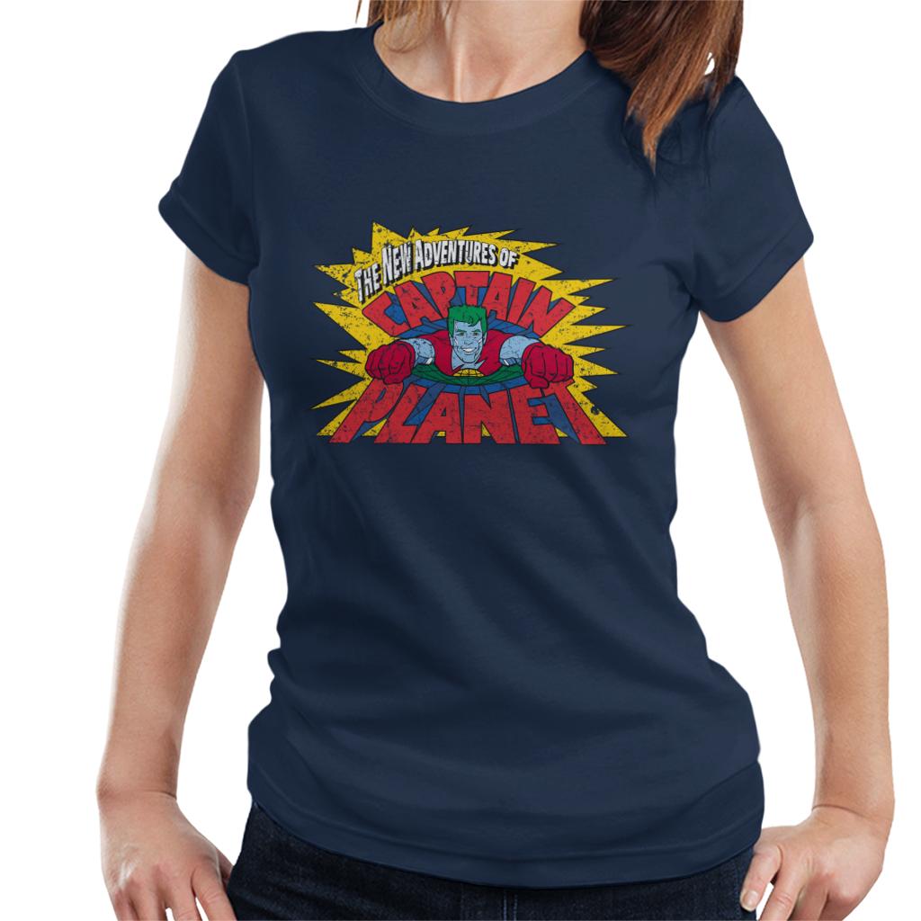 Captain Planet The New Adventures Logo Women's T-Shirt-ALL + EVERY