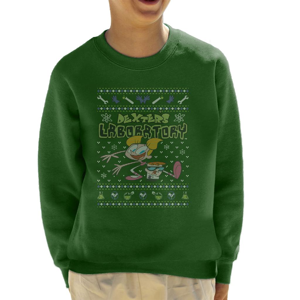 Dexter's Laboratory Christmas Dee Dee And Dexter Kid's Sweatshirt-ALL + EVERY