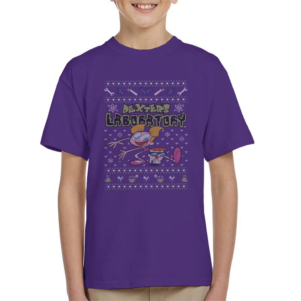 Dexter's Laboratory Christmas Dee Dee And Dexter Kid's T-Shirt-ALL + EVERY