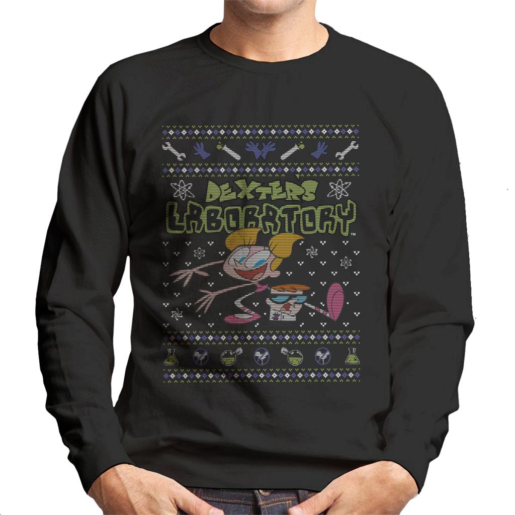 Dexter's Laboratory Christmas Dee Dee And Dexter Men's Sweatshirt-ALL + EVERY