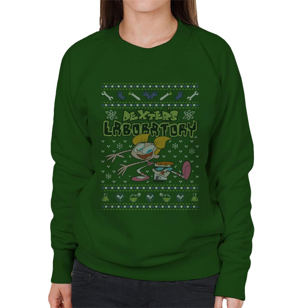 Dexter's Laboratory Christmas Dee Dee And Dexter Women's Sweatshirt-ALL + EVERY