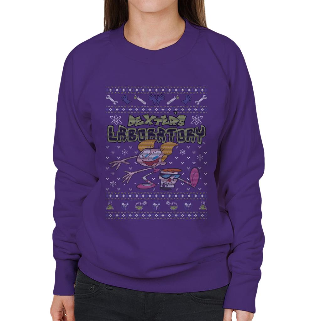 Dexter's Laboratory Christmas Dee Dee And Dexter Women's Sweatshirt-ALL + EVERY