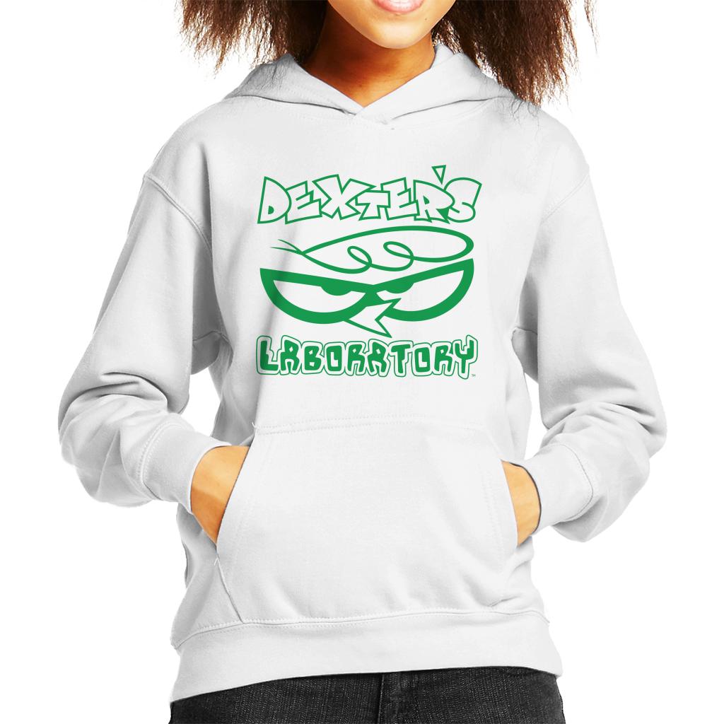 Dexter's Laboratory Logo Silhouette Kid's Hooded Sweatshirt-ALL + EVERY