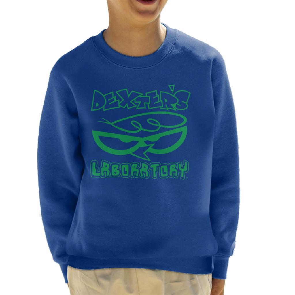 Dexter's Laboratory Logo Silhouette Kid's Sweatshirt-ALL + EVERY