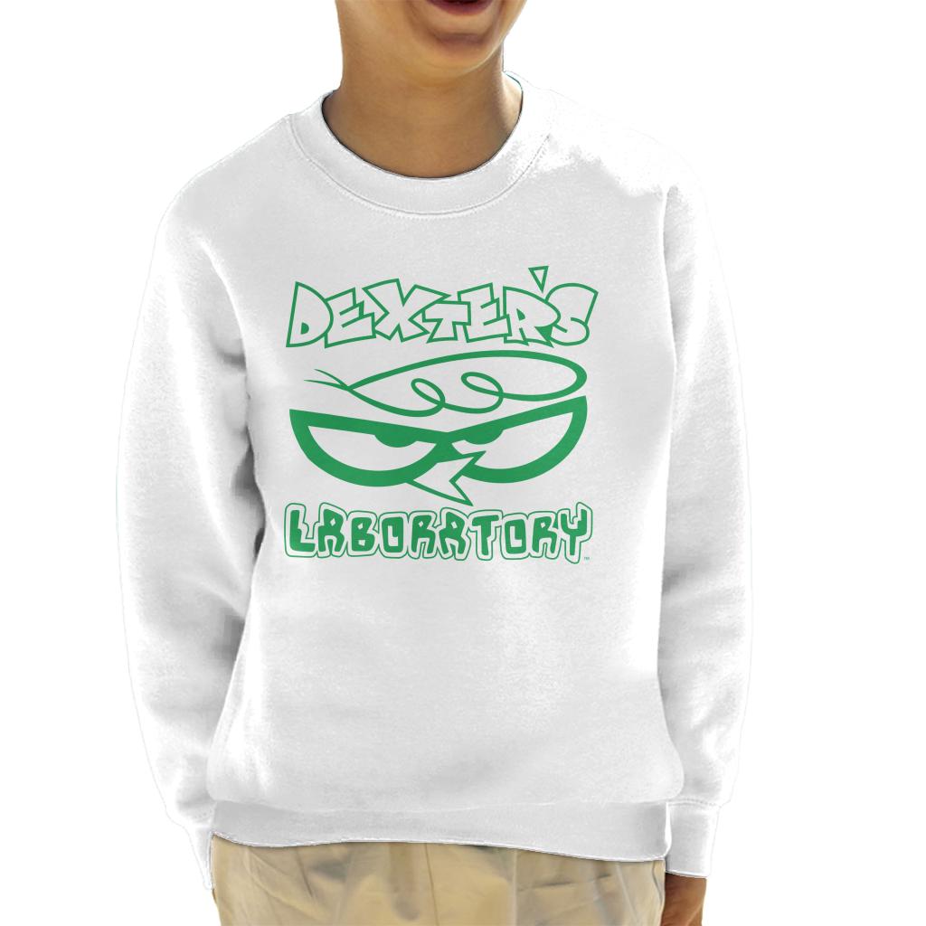 Dexter's Laboratory Logo Silhouette Kid's Sweatshirt-ALL + EVERY