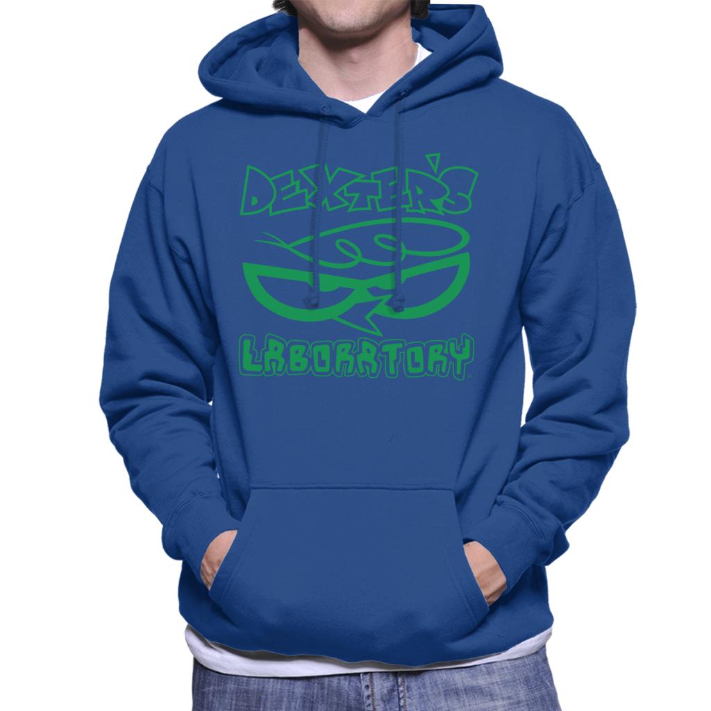 Dexter's Laboratory Logo Silhouette Men's Hooded Sweatshirt-ALL + EVERY