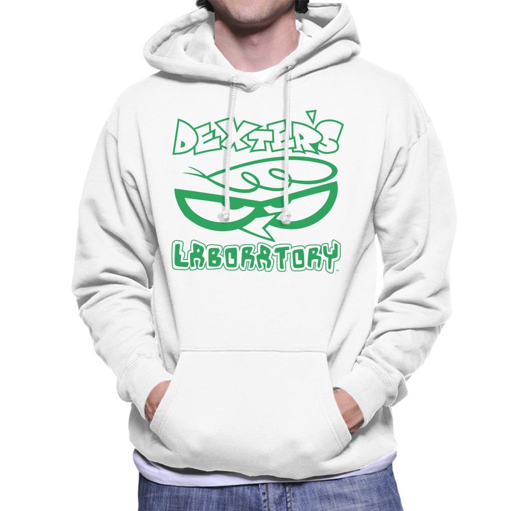 Dexter's Laboratory Logo Silhouette Men's Hooded Sweatshirt-ALL + EVERY