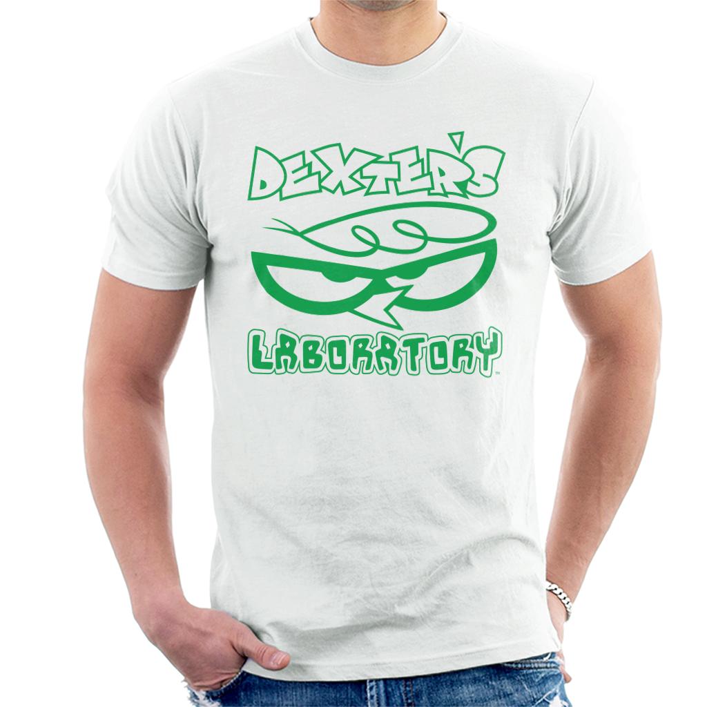 Dexter's Laboratory Logo Silhouette Men's T-Shirt-ALL + EVERY