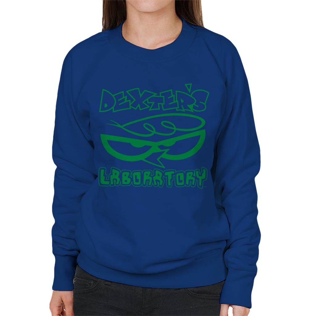 Dexter's Laboratory Logo Silhouette Women's Sweatshirt-ALL + EVERY