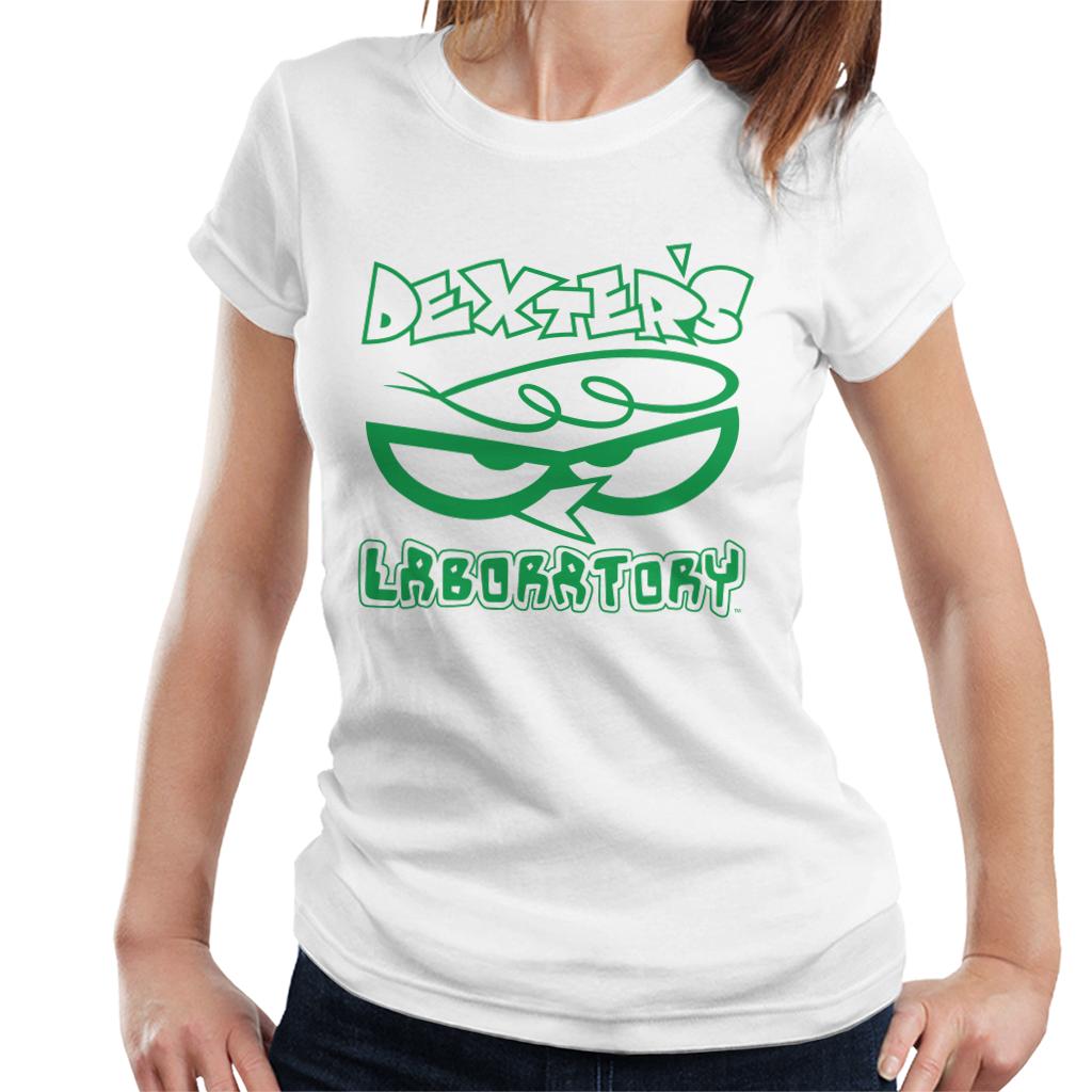 Dexter's Laboratory Logo Silhouette Women's T-Shirt-ALL + EVERY