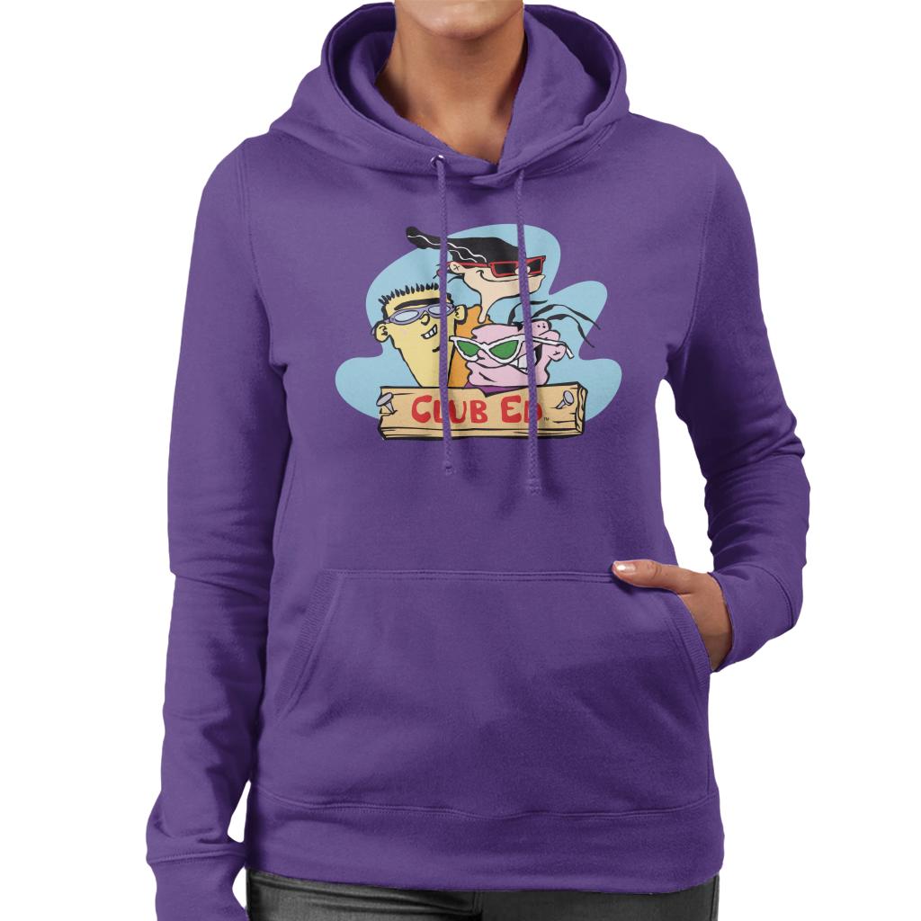 Ed, Edd n Eddy Club Ed Women's Hooded Sweatshirt-ALL + EVERY