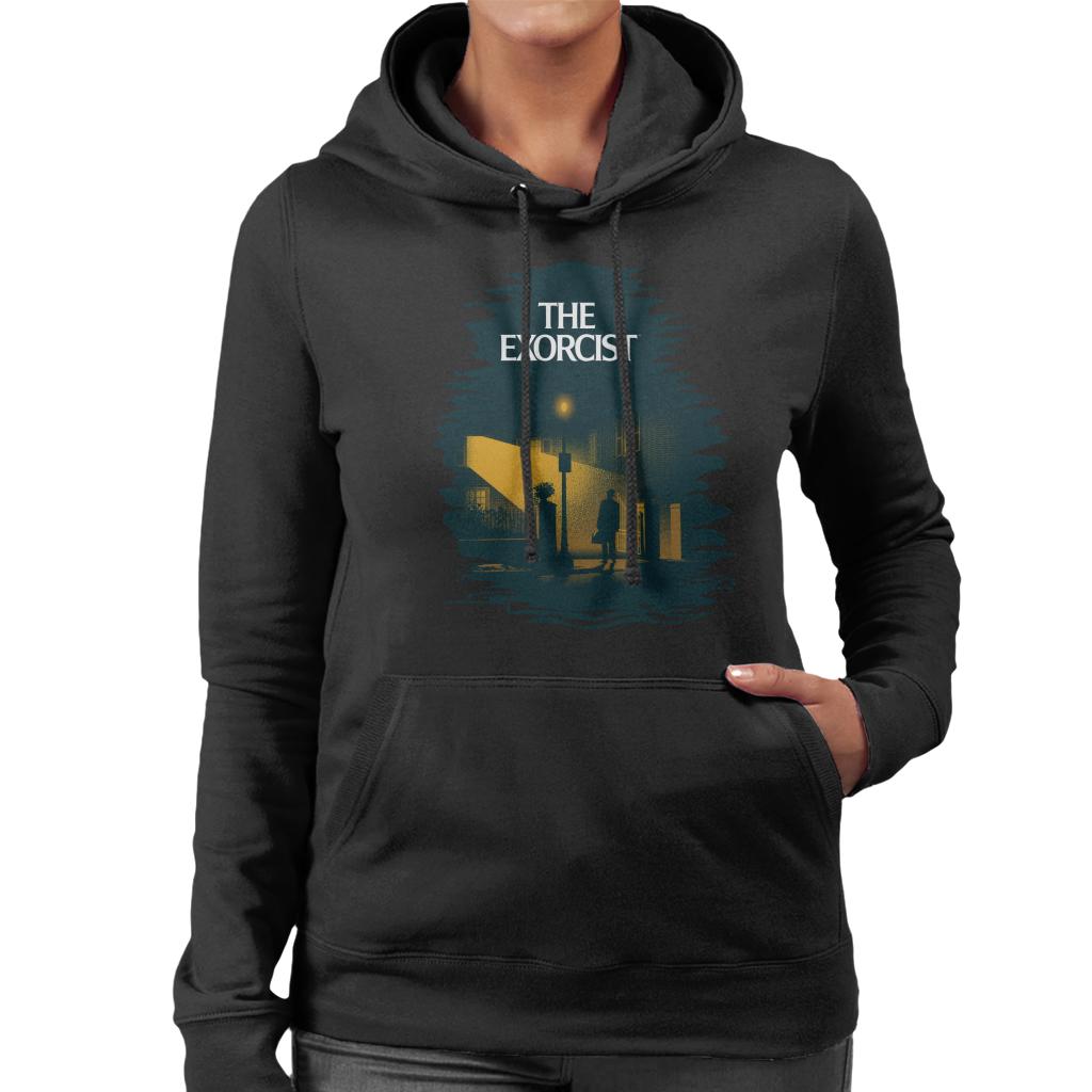 The Exorcist Classic Poster Women's Hooded Sweatshirt-ALL + EVERY