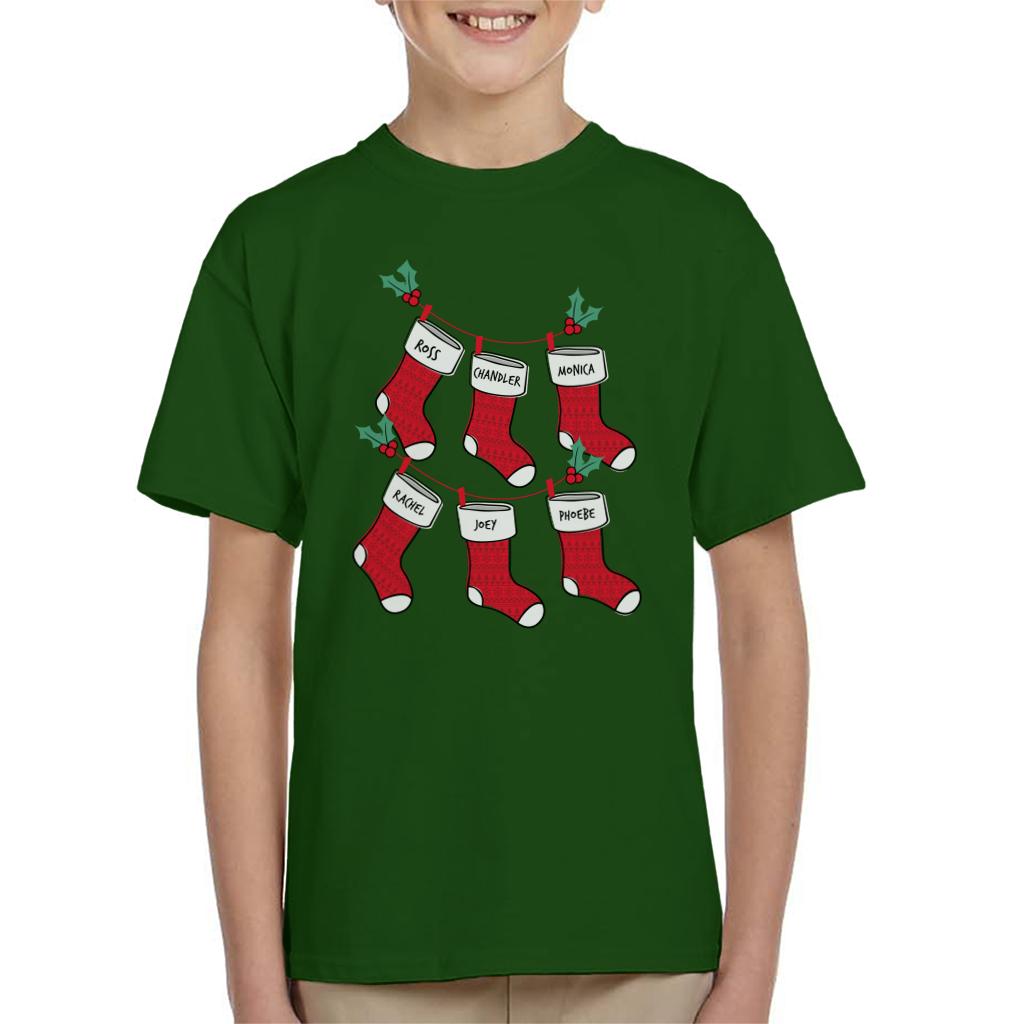 Friends Christmas Stockings Kid's T-Shirt-ALL + EVERY