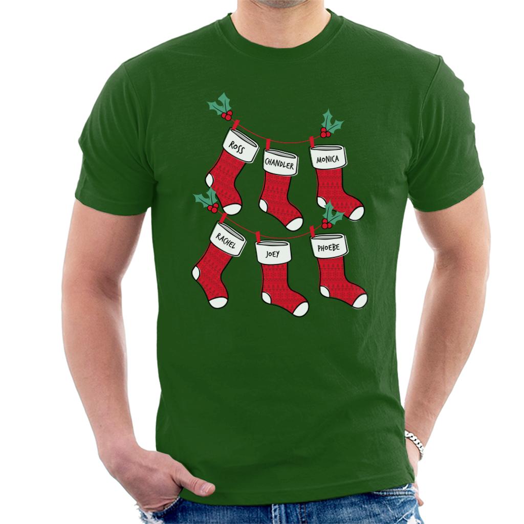 Friends Christmas Stockings Men's T-Shirt-ALL + EVERY