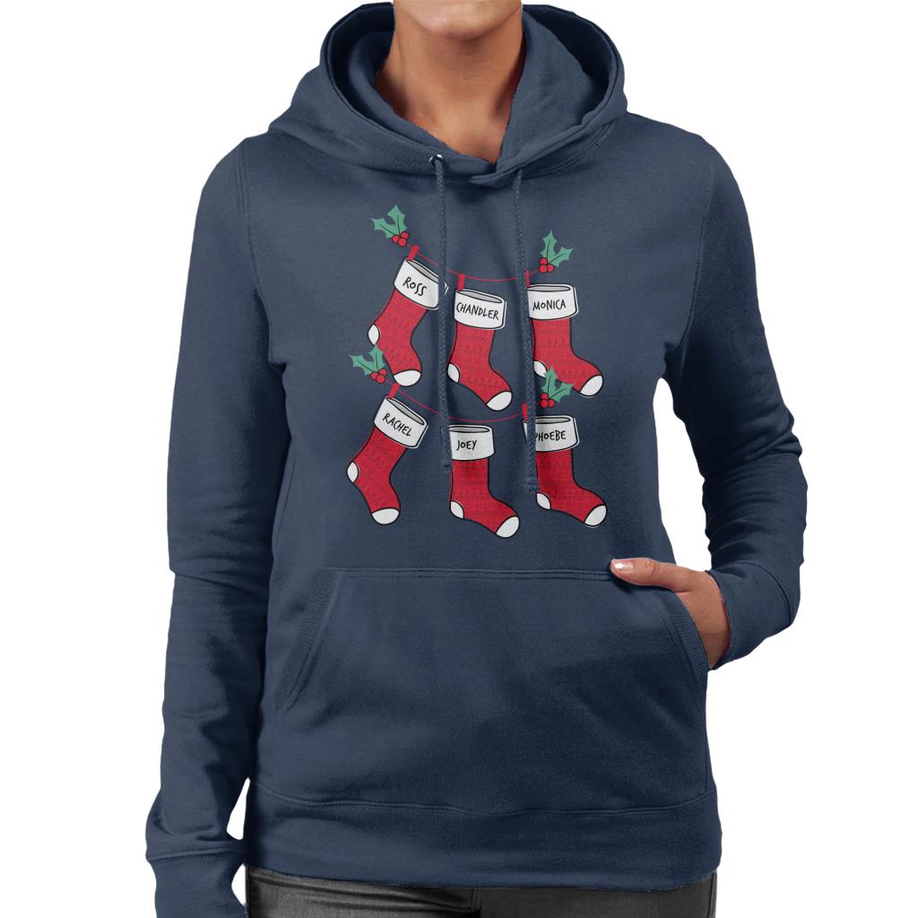 Friends Christmas Stockings Women's Hooded Sweatshirt-ALL + EVERY