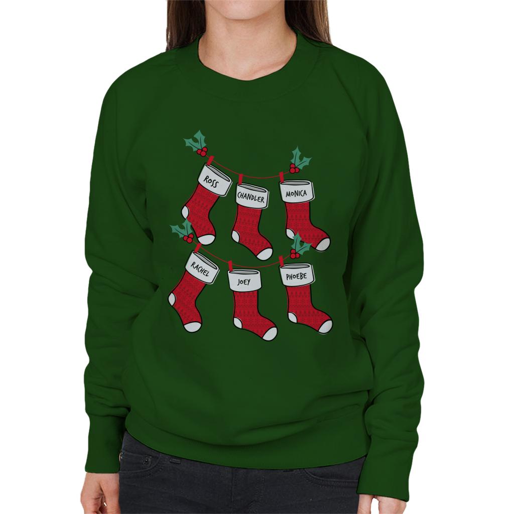 Friends Christmas Stockings Women's Sweatshirt-ALL + EVERY