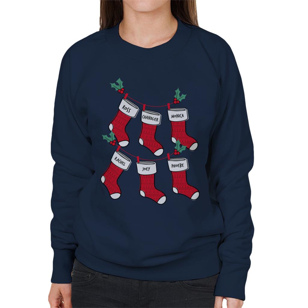 Friends Christmas Stockings Women's Sweatshirt-ALL + EVERY