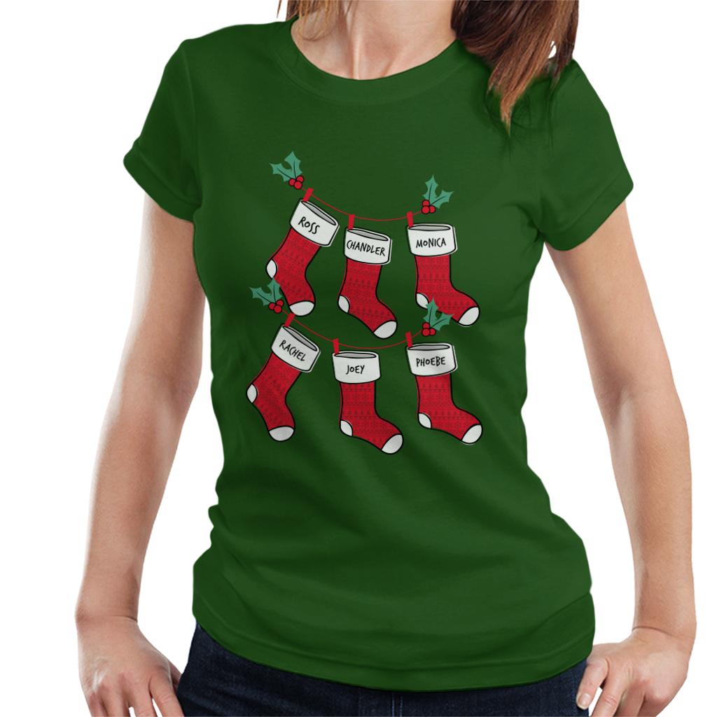 Friends Christmas Stockings Women's T-Shirt-ALL + EVERY