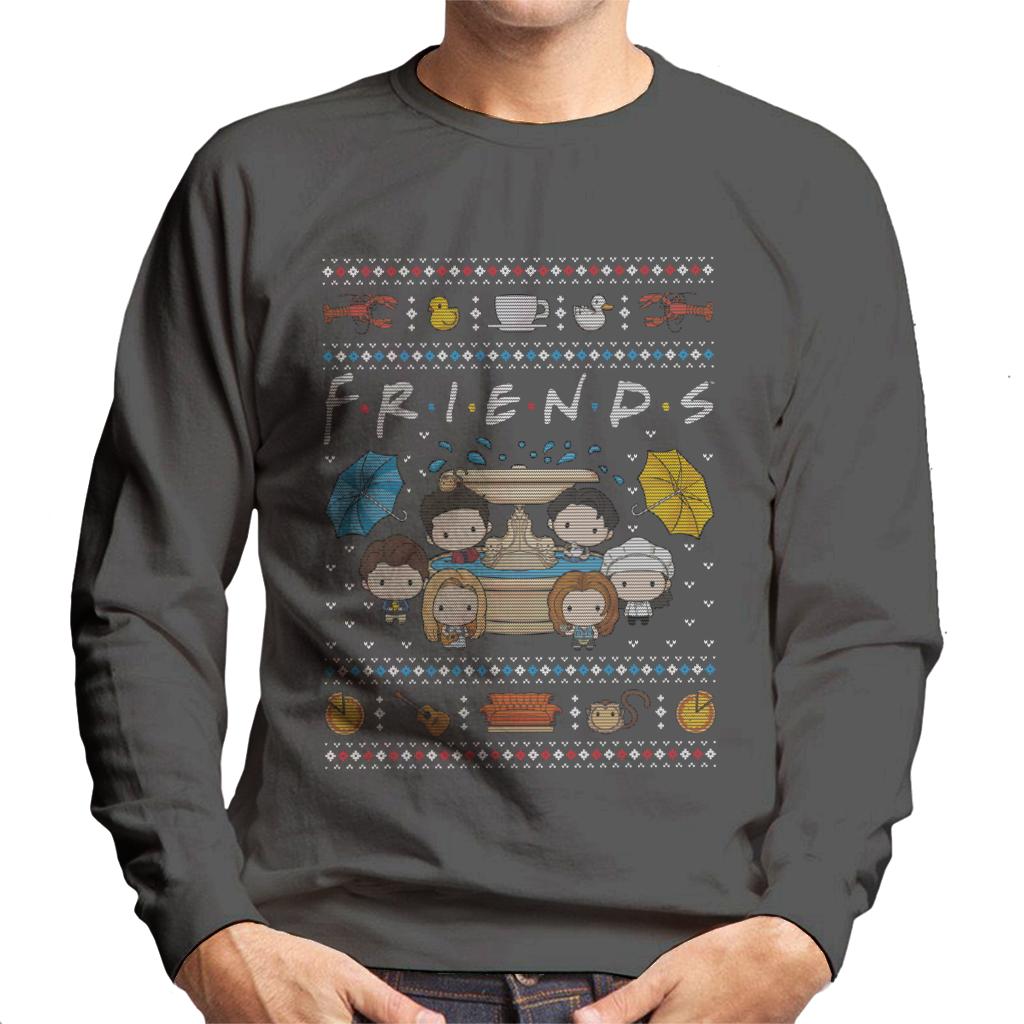 Friends Christmas Opening Scene Men's Sweatshirt-ALL + EVERY