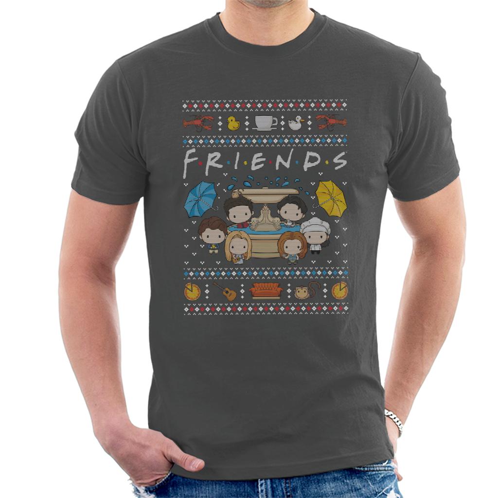 Friends Christmas Opening Scene Men's T-Shirt-ALL + EVERY