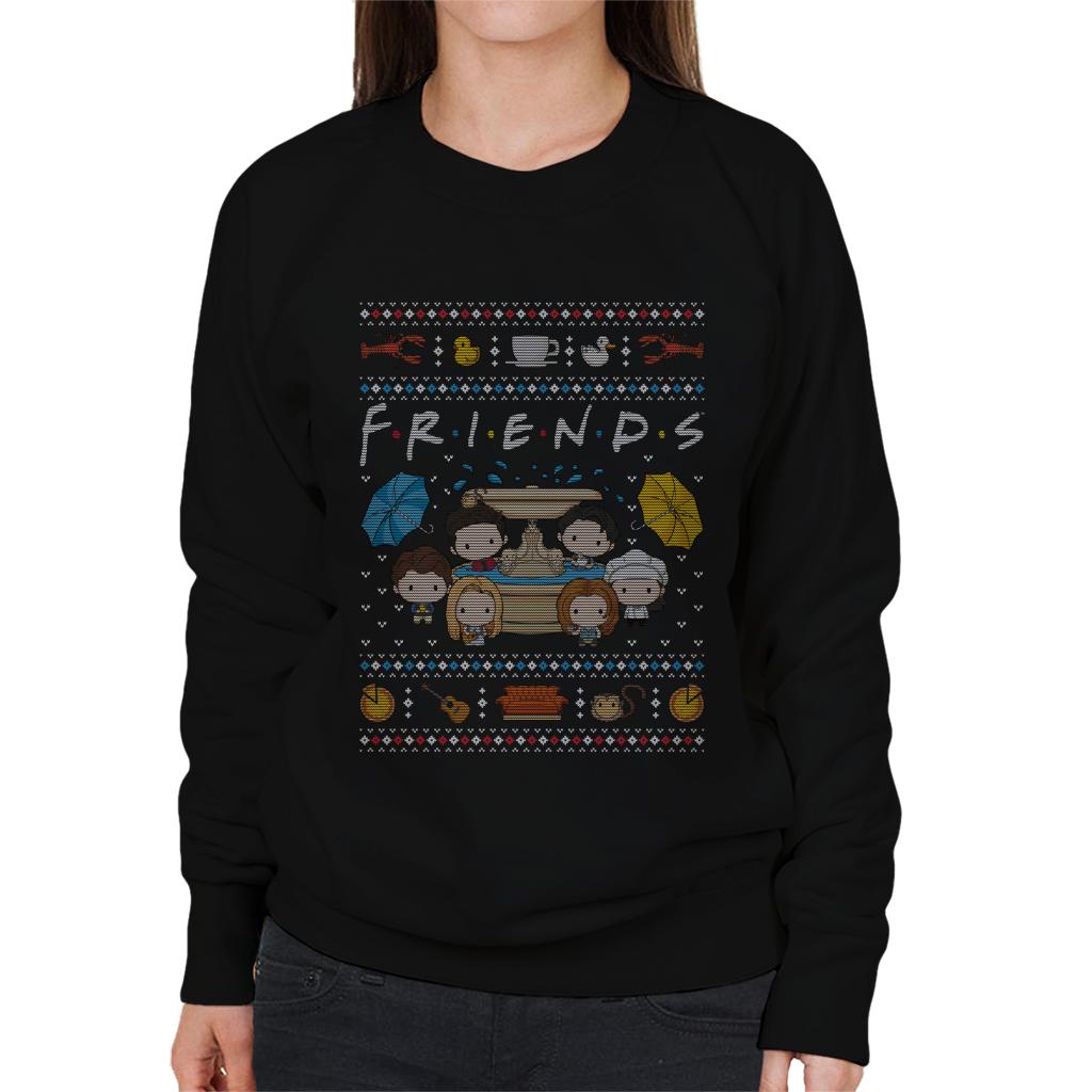 Friends Christmas Opening Scene Women's Sweatshirt-ALL + EVERY