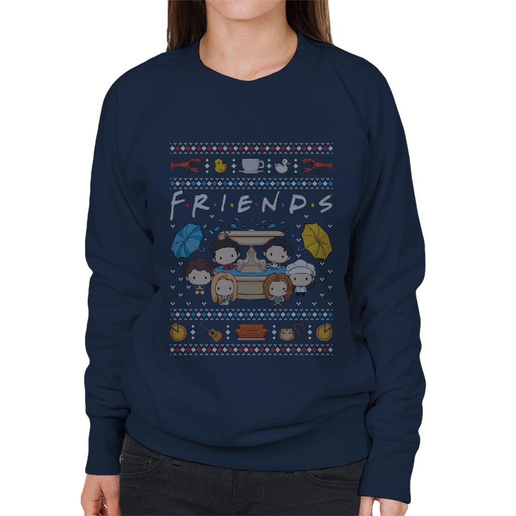 Friends Christmas Opening Scene Women's Sweatshirt-ALL + EVERY