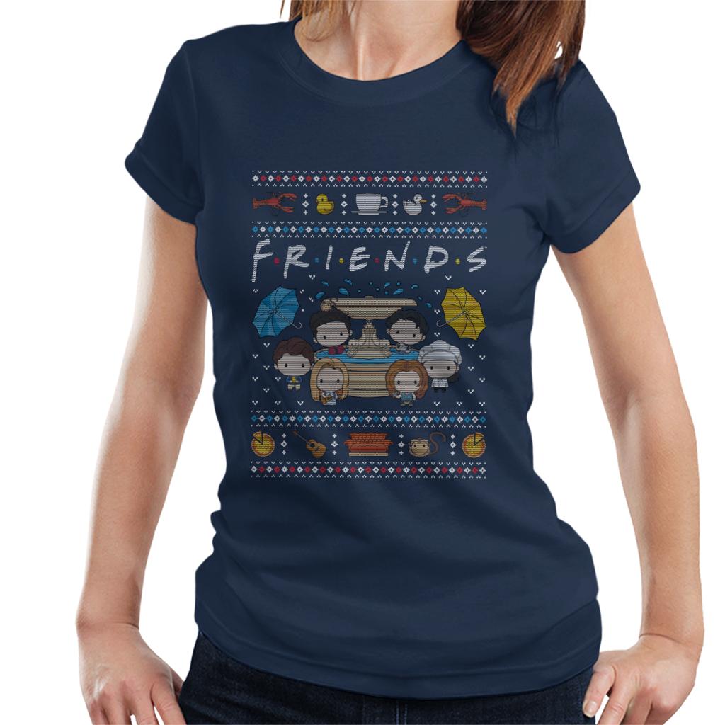 Friends Christmas Opening Scene Women's T-Shirt-ALL + EVERY