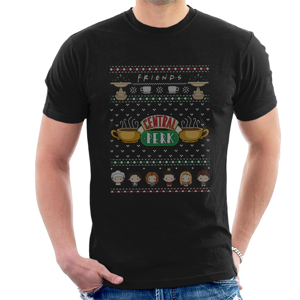 Friends Christmas Central Perk Men's T-Shirt-ALL + EVERY