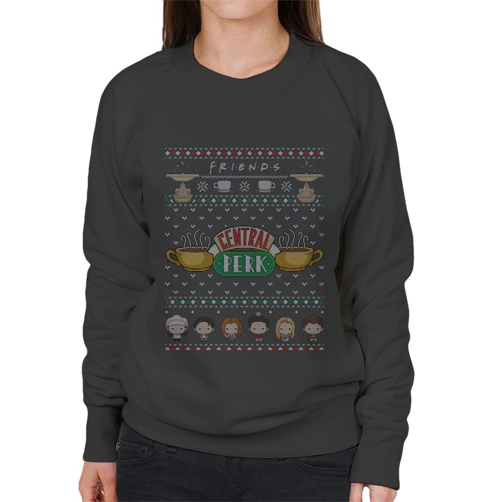 Friends Christmas Central Perk Women's Sweatshirt-ALL + EVERY