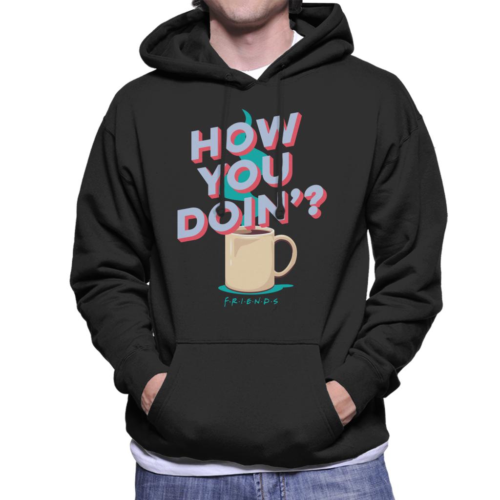 Friends How You Doin Coffee Men's Hooded Sweatshirt-ALL + EVERY