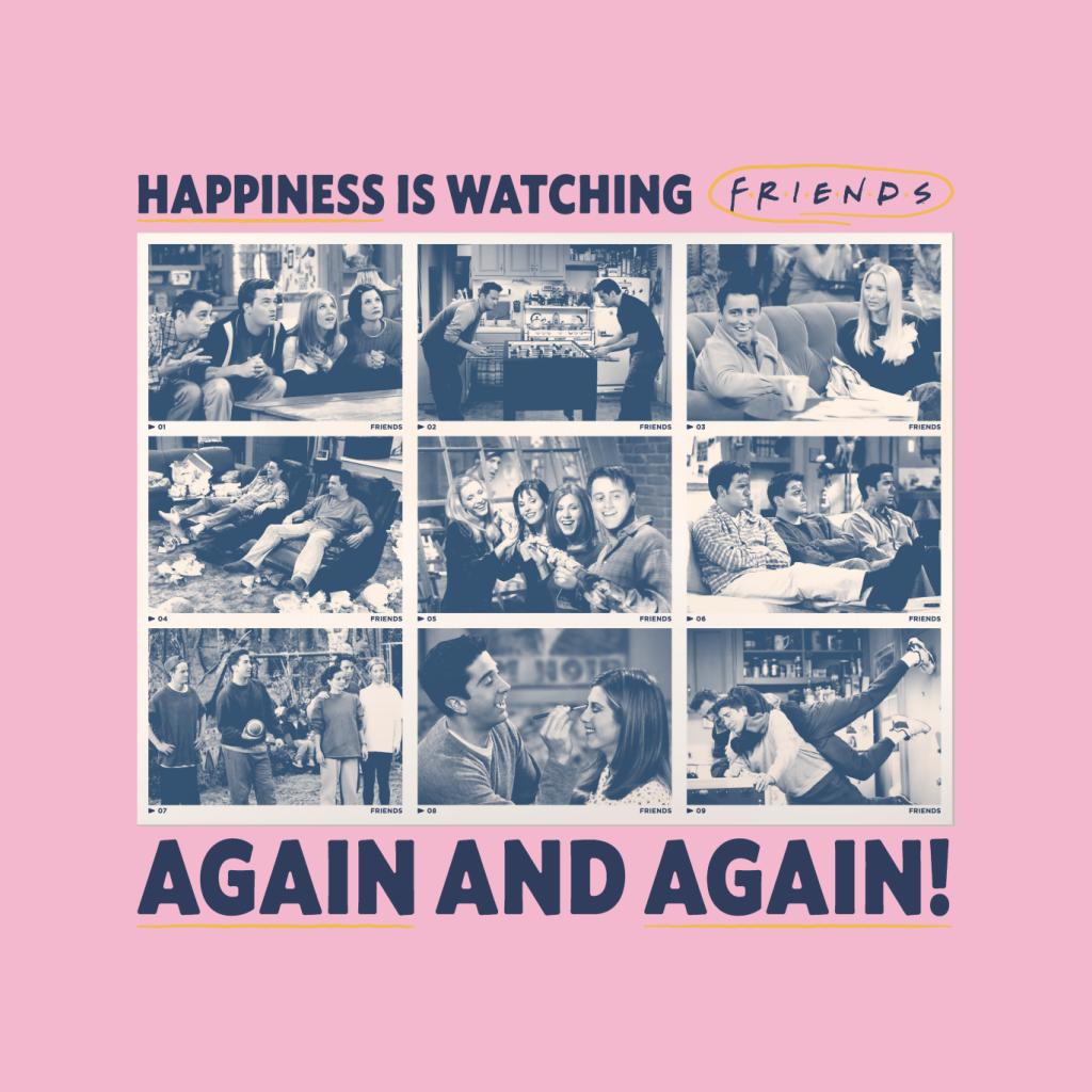 Friends Happiness Is Watching Again And Again Women's T-Shirt-ALL + EVERY