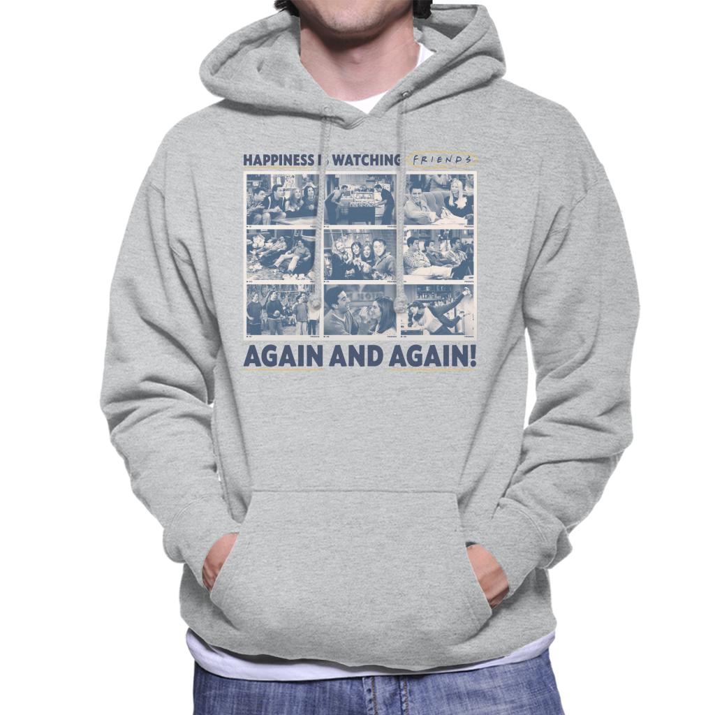 Friends Happiness Is Watching Again And Again Men's Hooded Sweatshirt-ALL + EVERY