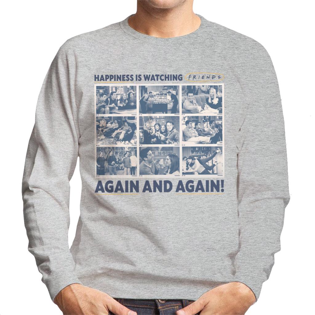 Friends Happiness Is Watching Again And Again Men's Sweatshirt-ALL + EVERY